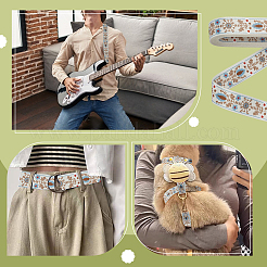 Ethnic Style Polyester Ribbon&nbsp;OCOR-WH0101-107B