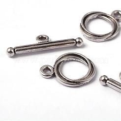Tibetan Style Alloy Toggle Clasps&nbsp;LF0539Y
