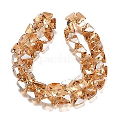 Electroplate Glass Beads Strands&nbsp;EGLA-P066-02A-PL01