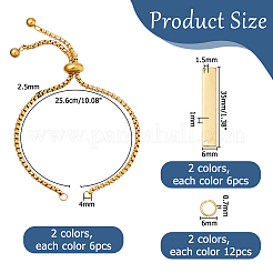 DIY Rectangle Link Bracelets Making Kits&nbsp;DIY-HS0001-79