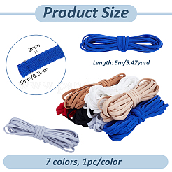7Pcs 7 Colors Nylon Elastic Cord&nbsp;OCOR-PH0005-60