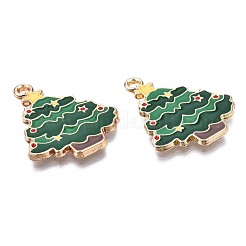 Eco-Friendly Alloy Enamel Pendants&nbsp;ENAM-T011-49KC-NR