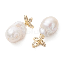 Baroque Natural Edison Keshi Pearl Pendants&nbsp;PALLOY-JF05194