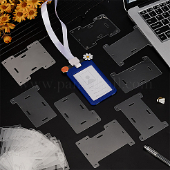 24Pcs 8 Styles Transparent PVC Badge Display Cards&nbsp;CDIS-FG0001-67