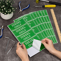 12Sheets Waterproof PVC Warning Sign Stickers&nbsp;DIY-OC0014-63C