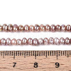 Natural Cultured Freshwater Pearl Beads Strands&nbsp;LS-PEAR-N025-01A