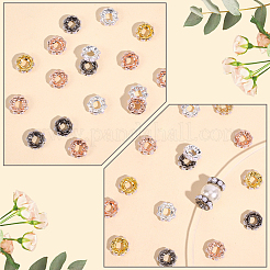 100Pcs 4 Colors Plastic Spacer Beads&nbsp;FIND-SC0021-95