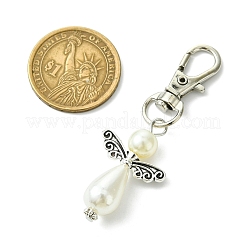 Angel ABS Plastic Imitation Pearl Pendant Decorations&nbsp;X1-HJEW-JM01359-02