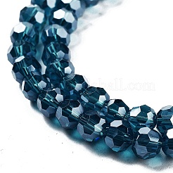 Electroplate Transparent Glass Beads Strands&nbsp;X-EGLA-A035-T6mm-A12