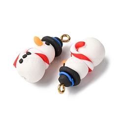 Christmas Handmade Polymer Clay Pendants&nbsp;CLAY-B007-02A