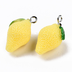 Opaque Resin Pendants&nbsp;LS-RESI-T028-73