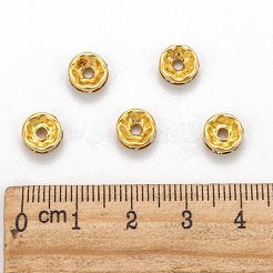 Iron Grade A Crystal Rhinestone Spacer Beads&nbsp;RB-A010-8MM-G