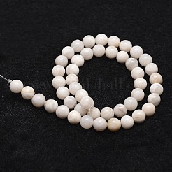Natural White Crazy Lace Agate Bead Strands&nbsp;G-D840-55-8mm