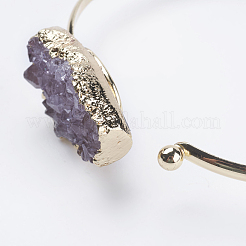 Brass Cuff Bangles&nbsp;BJEW-E316-02