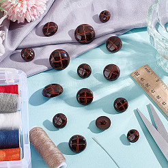 60Pcs 4 Style Plastic Shank Buttons&nbsp;BUTT-HY0001-19B