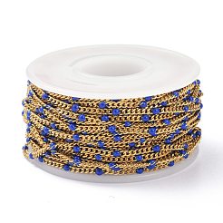 Ion Plating(IP) 304 Stainless Steel Enamel Curb Chains&nbsp;CHS-P013-01G-09