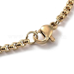 201 Stainless Steel Pendant Necklace&nbsp;NJEW-K253-12G