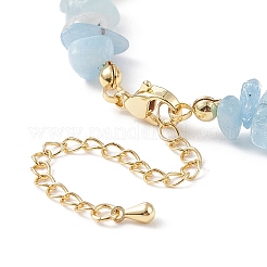 5Pcs 5 Style Natural Mixed Gemstone Chips & Pearl Beaded Bracelets Set for Women&nbsp;BJEW-JB08778