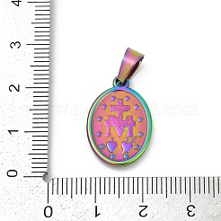 Ion Plating(IP) 201 Stainless Steel Pendants&nbsp;STAS-O111-05M