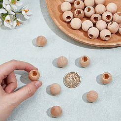 Wood Beads&nbsp;WOOD-WH0026-47A