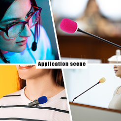 30Pcs 5 Colors Sponge Microphone Cover&nbsp;AJEW-CN0004-90A