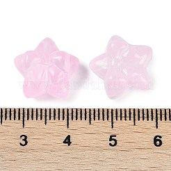 Transparent Spray Paint Glass Beads&nbsp;GLAA-H035-02B