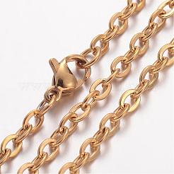Ion Plating(IP) 304 Stainless Steel Necklace&nbsp;MAK-K004-09G