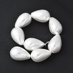 Electroplated Shell Pearl Beads Strands&nbsp;BSHE-F013-13-02
