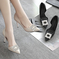 4Pcs 2 Style Alloy Crystal Rhinestone Shoe Decorations&nbsp;FIND-WR0011-29A