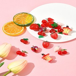 20Pcs 10 Styles Resin Pendants&nbsp;RESI-FS0002-10
