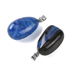 Natural Dyed & Heated Agate Tumbled Stone Pendants&nbsp;GG-K002-07E