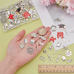 102Pcs Graduation Season Alloy Enamel Pendants&nbsp;FIND-WR0012-32