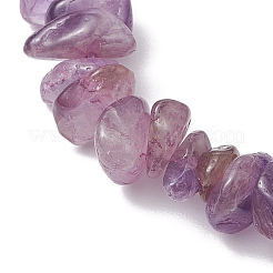 Natural Amethyst Chip Beaded Stretch Bracelets&nbsp;BJEW-JB11133-10
