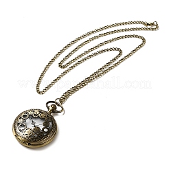 Alloy Glass Pendant Pocket Necklace&nbsp;LS-WACH-S002-10AB