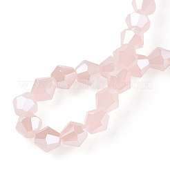 Imitation Jade Electroplate Glass Beads Strands&nbsp;EGLA-A039-J6mm-A07