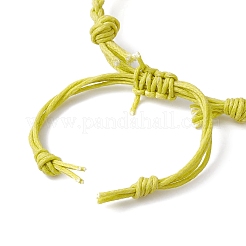 Adjustable Braided Waxed Cotton Macrame Pouch Bracelet Making&nbsp;BJEW-JB09698