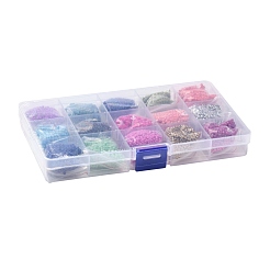 180G 15 Colors Baking Paint K9 Glass Seed Beads&nbsp;SEED-JQ0003-01C-2mm