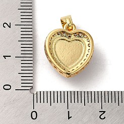 Rack Plating Brass Cubic Zirconia Pendants&nbsp;KK-K274-01G