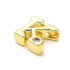 Rack Plating Brass Cubic Zirconia Beads&nbsp;KK-L210-008G-K