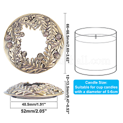 Alloy Candle Lids&nbsp;PALLOY-PH0013-67