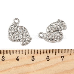 Alloy Rhinestone Pendants&nbsp;PALLOY-P312-08P