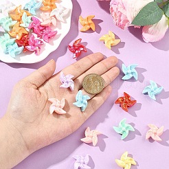 30Pcs UV Plating Opaque Acrylic Beads&nbsp;OACR-YW0004-16