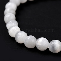 Natural Selenite Beaded Stretch Bracelets&nbsp;BJEW-F414-01A-02
