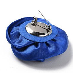 Flower Cloth with Plastic Pearl Brooch Pin&nbsp;LS-JEWB-K013-01P-04