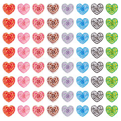 Printed Opaque Resin Cabochons&nbsp;CRES-TA0001-72B