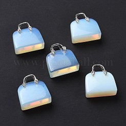 Opalite Brass Pendants&nbsp;KK-E274-01P-01