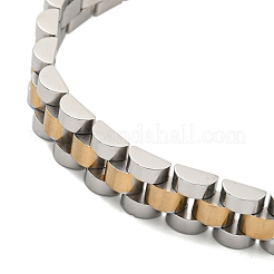 Ion Plating(IP) 304 Stainless Steel Thick Link Chain Bracelet Hand Polished&nbsp;BJEW-G649-10B-C
