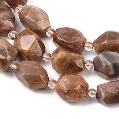 Natural Black Sunstone Beads Strands&nbsp;G-Z147-E06-01