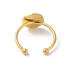 Adjustable 304 Stainless Steel Finger Rings Components&nbsp;STAS-K278-04D-G