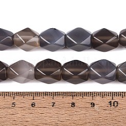 Natural Grey Agate Beads Strands&nbsp;GG-N361-06A-05